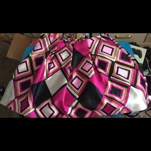 Colorful Plus Sz Skirt